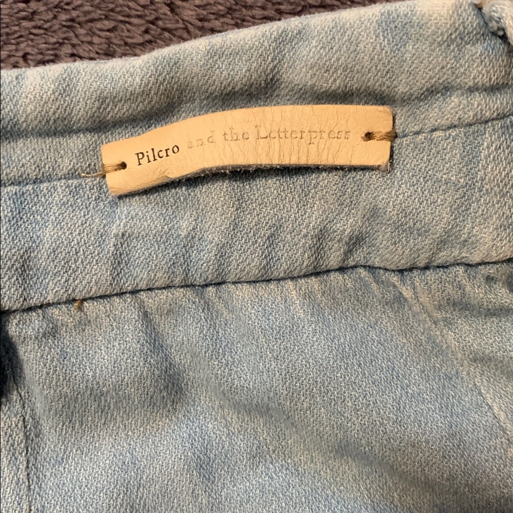 Pilcro and the Letterpress by Anthropologie- wide leg light denim jeans
